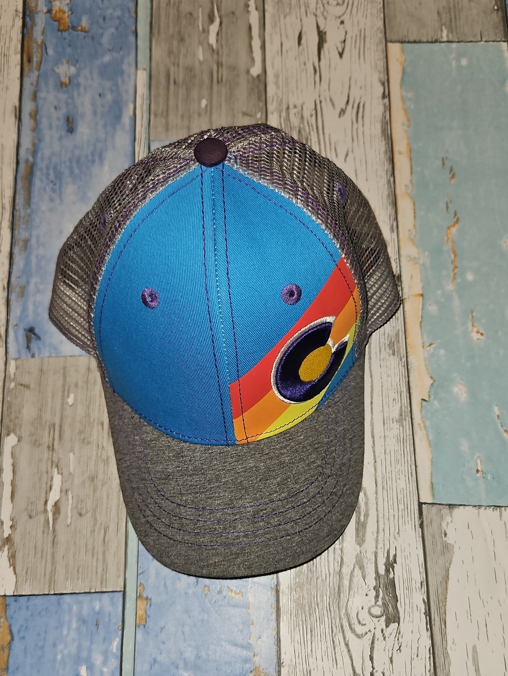 YoColorado Kids' Summerfest Incline Trucker Hat with Colorful Accent